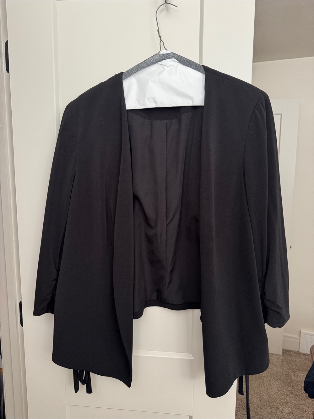 Bar III Black Open-Front Women's Blazer